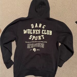 Darc sport wolves club sweatshirt black/gold mens size L